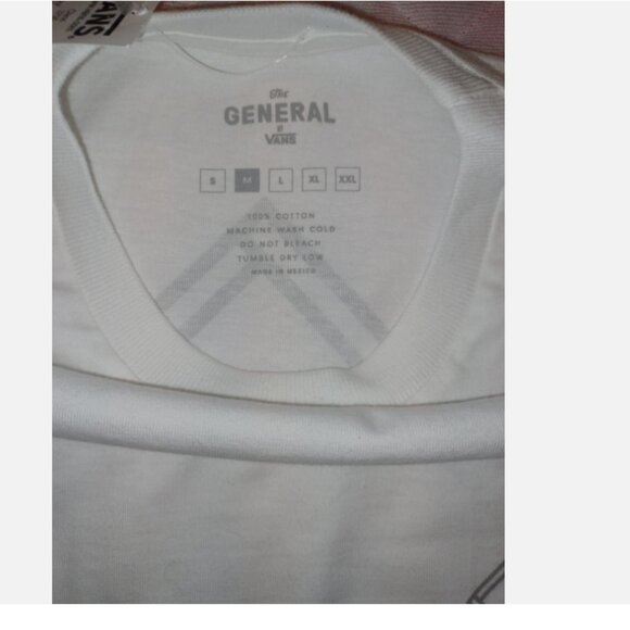 Vans The General Long Sleeve White Shirt Men’s Medium NWT - VN0ACJWHT - Picture 3 of 14